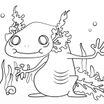 Cartoon Axolotl