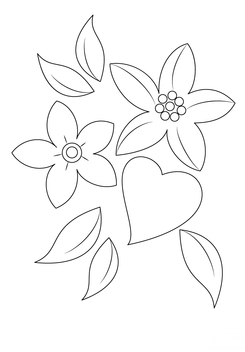 Heart and Flowers