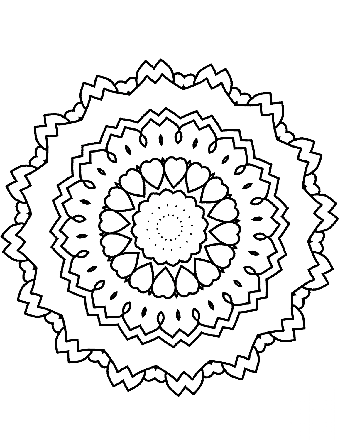 kolorowanka Simple mandalas