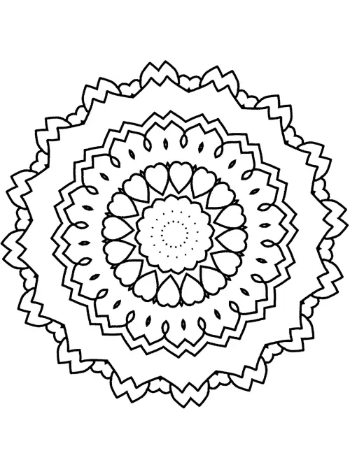 kolorowanka Simple mandalas