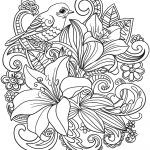 Skylark and Flowers