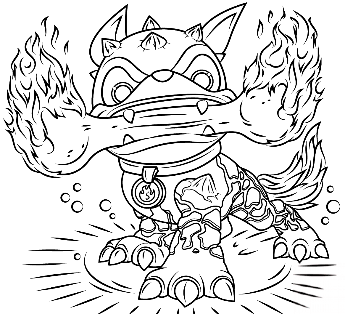 Skylanders Fire Bone Hot Dog
