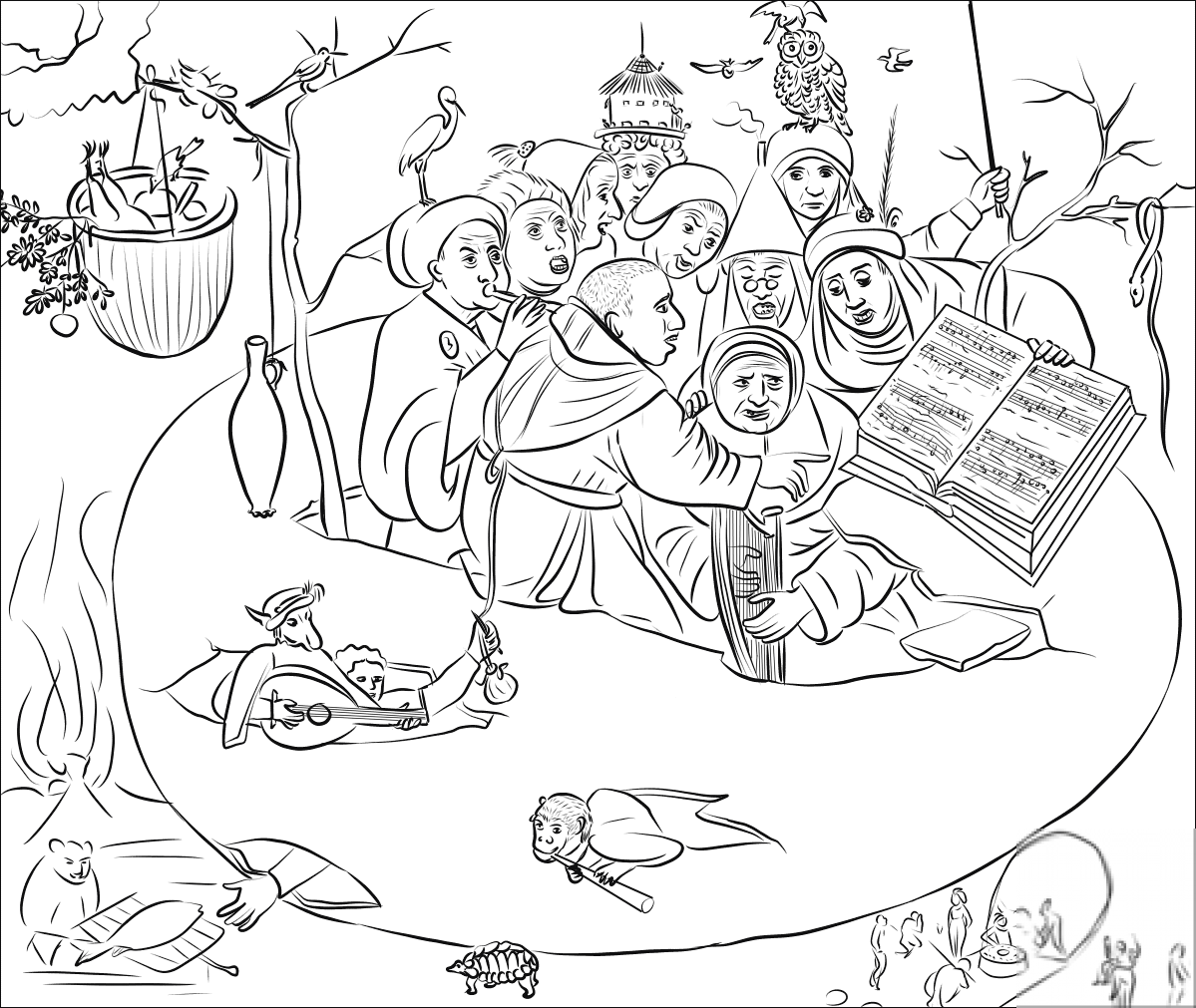 kolorowanka Słynne obrazy