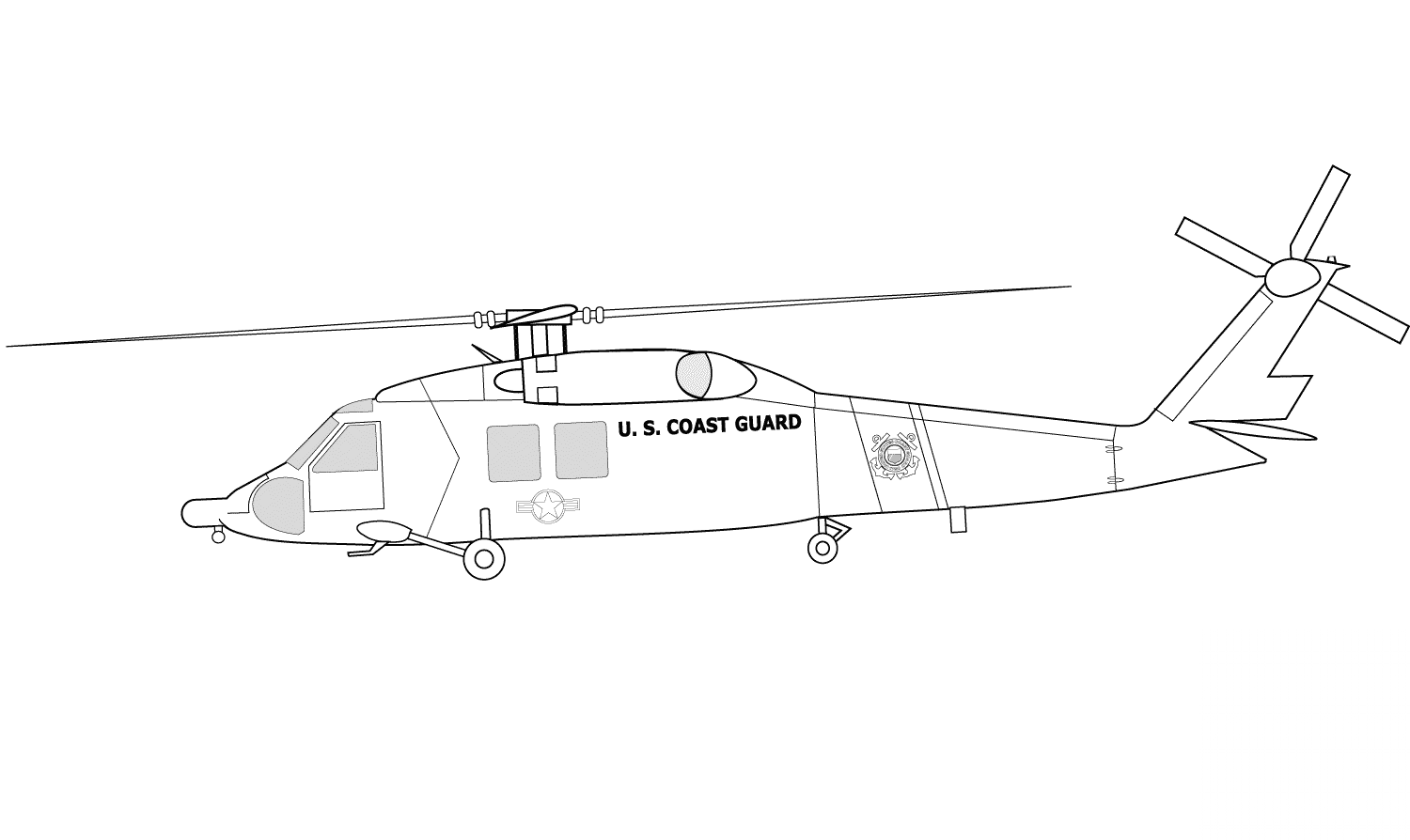 Helikopter HH-60J US Coast Guard