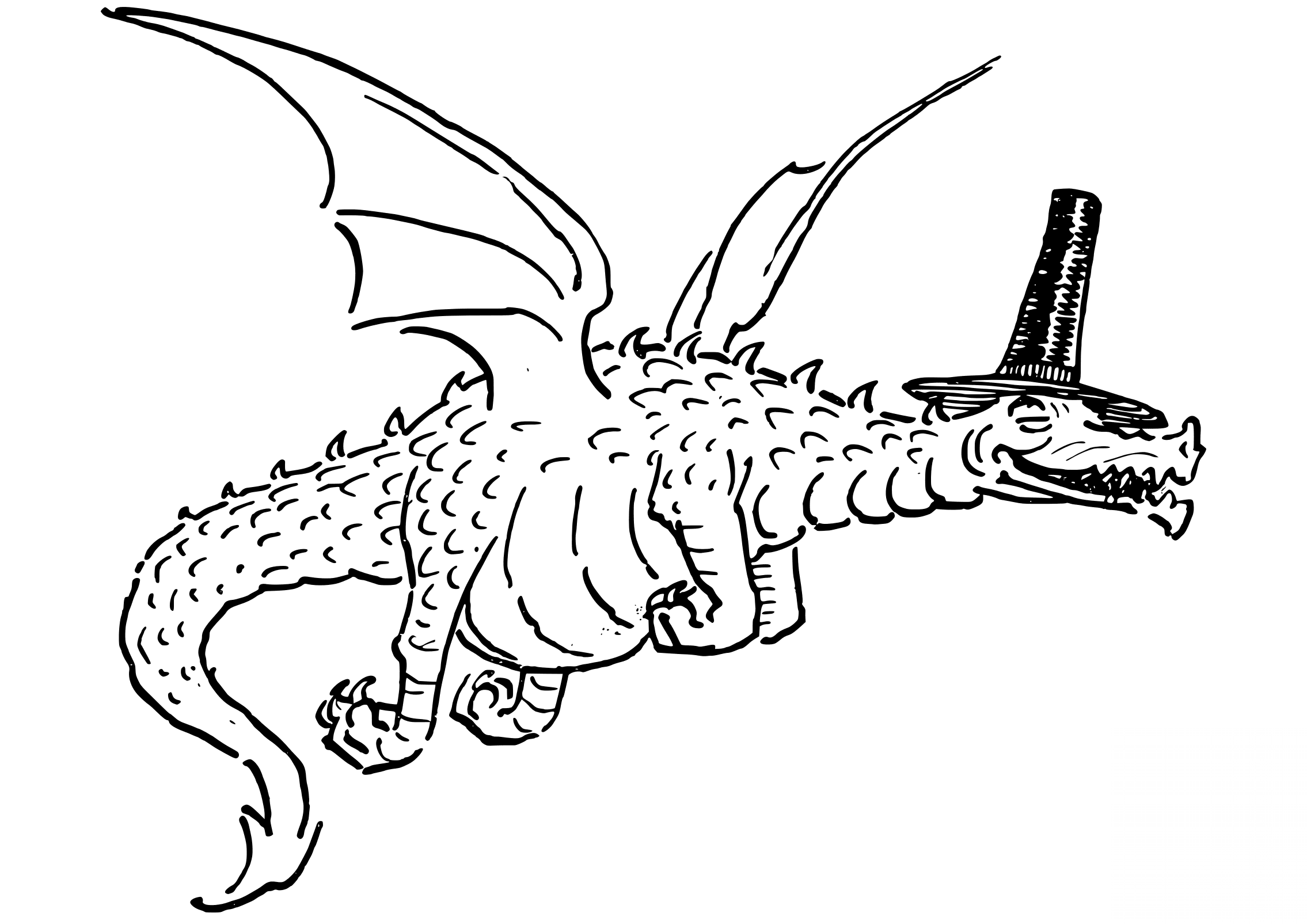 Flying Dragon with Funny Hat