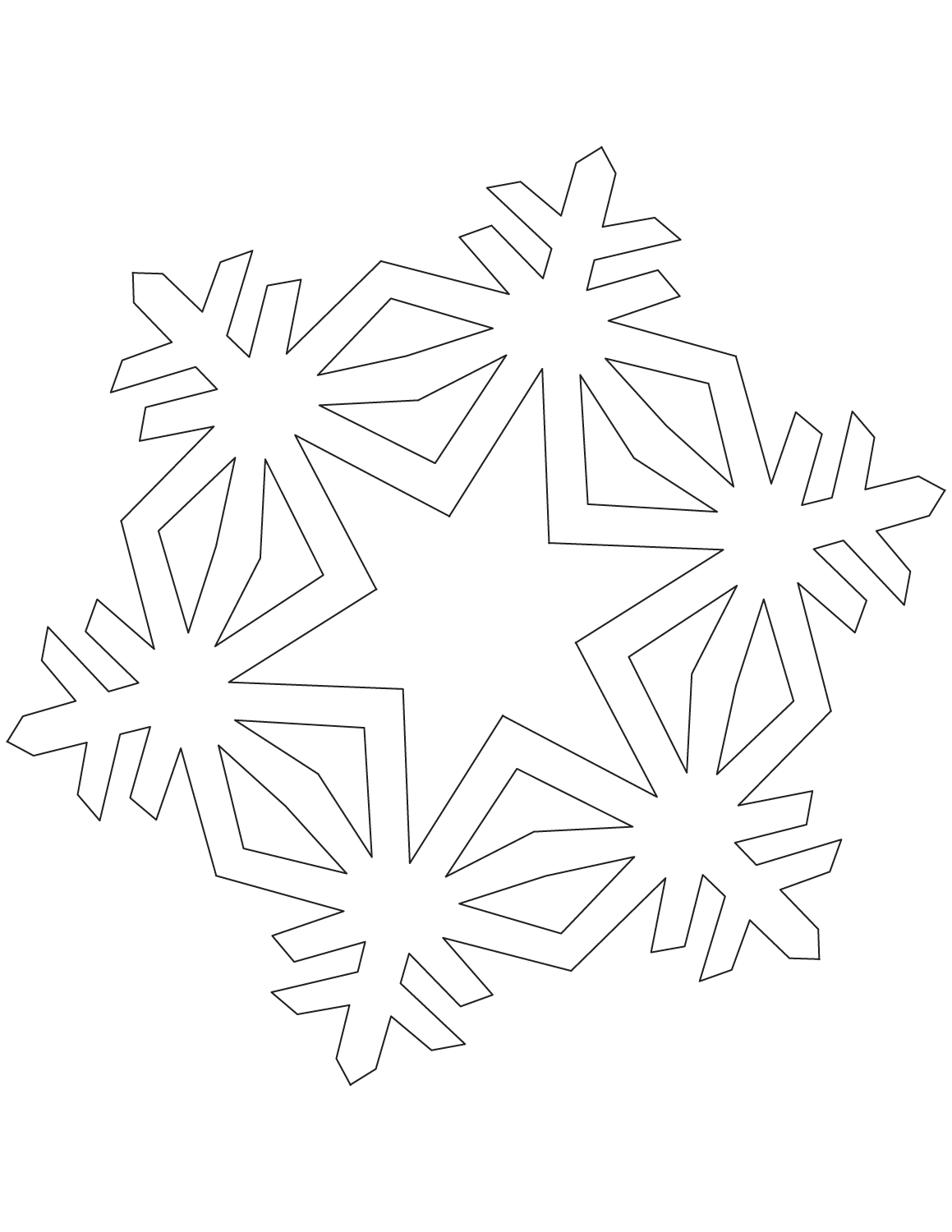 kolorowanka Snowflakes