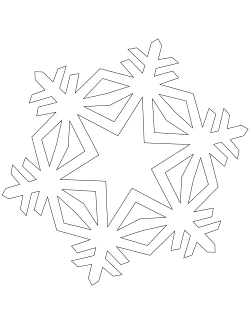 kolorowanka Snowflakes