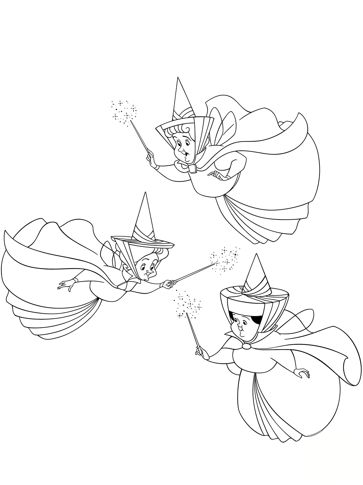 kolorowanka Śpiąca królewna