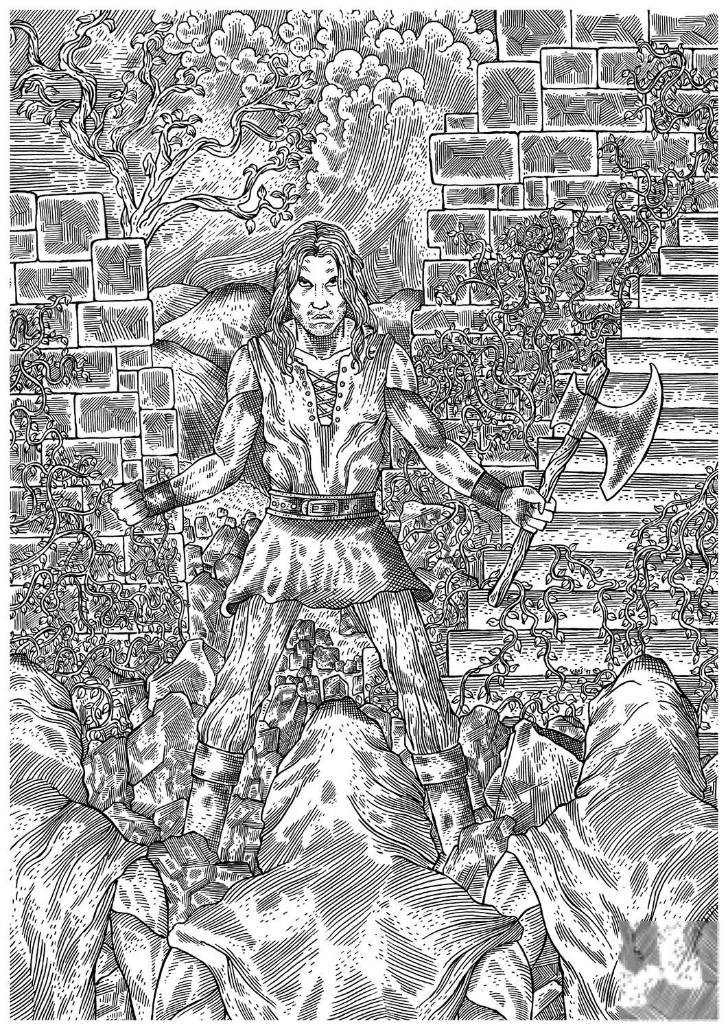 Medieval Soldier is Facing...