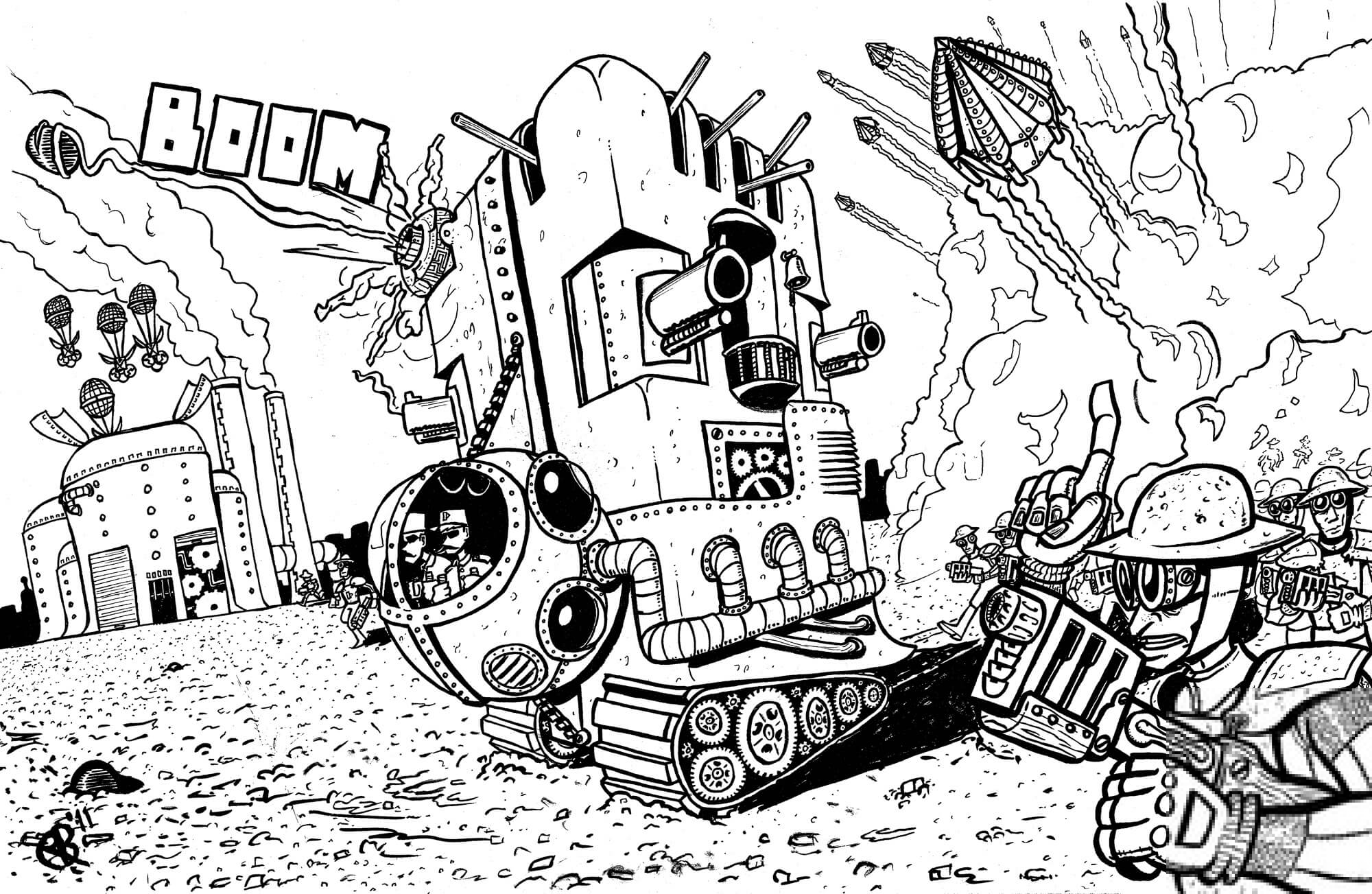 Czołg ze Steampunk inspirowany...