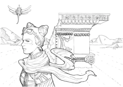 kolorowanka Steampunk