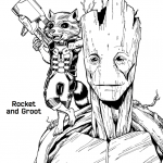 Rocket and Groot from Guardians of...