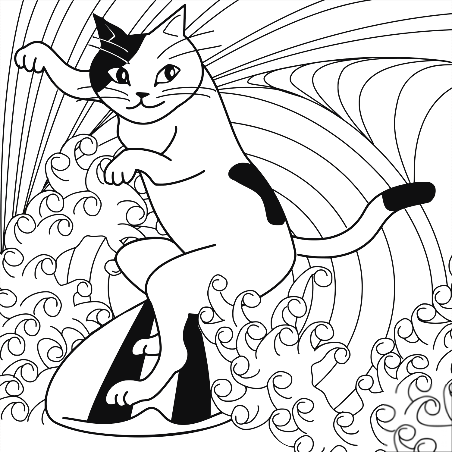 Cat the Surfer