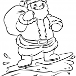 Santa Surfing