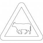 "Cattle" Sign in Sweden