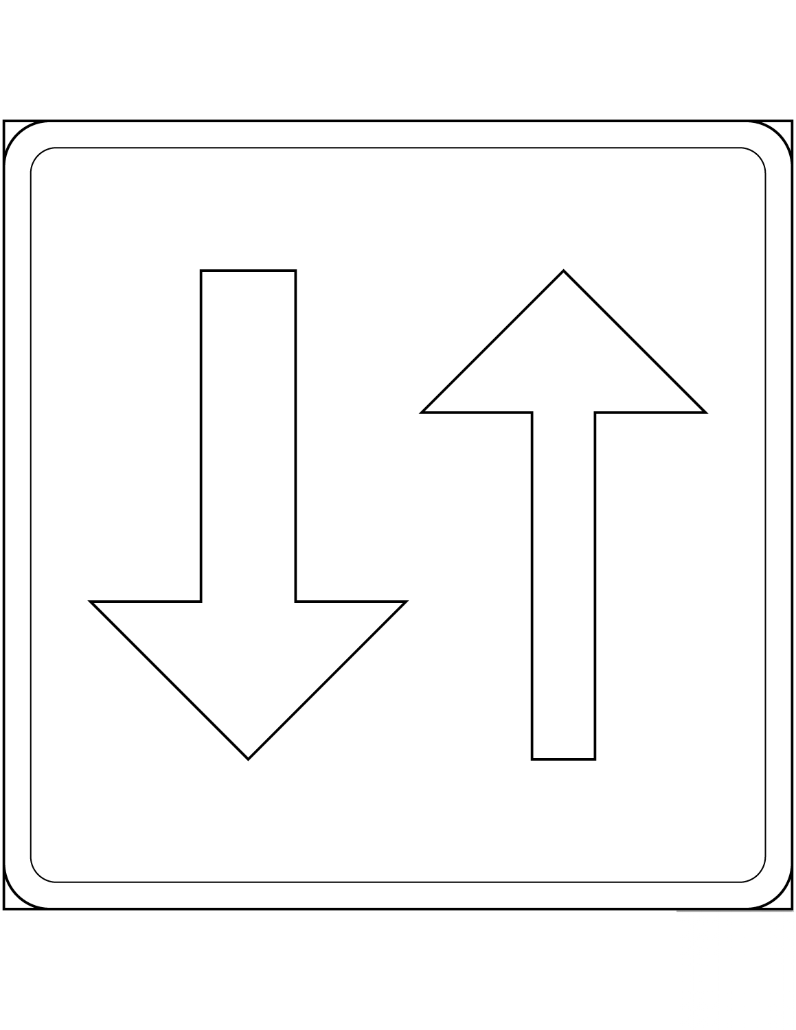 kolorowanka Sweden Road Signs