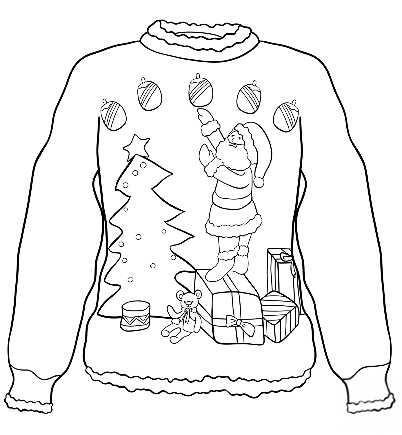 Christmas Sweater with Santa
