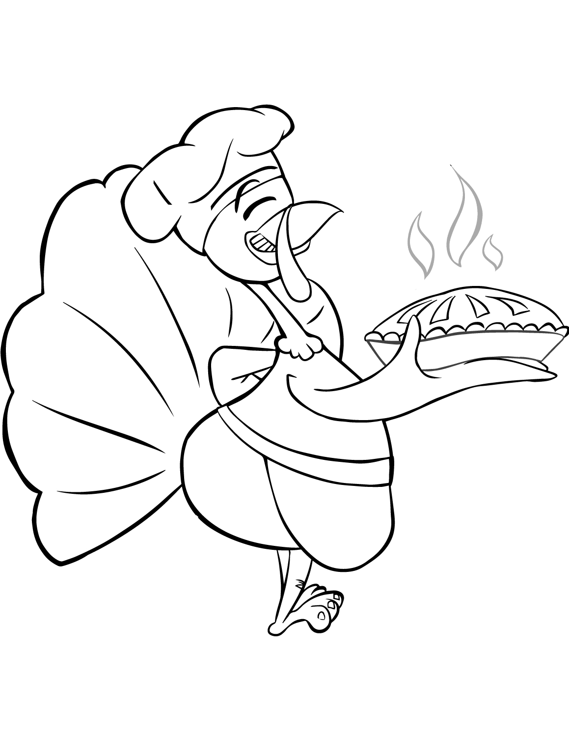 Cartoon Turkey Chef