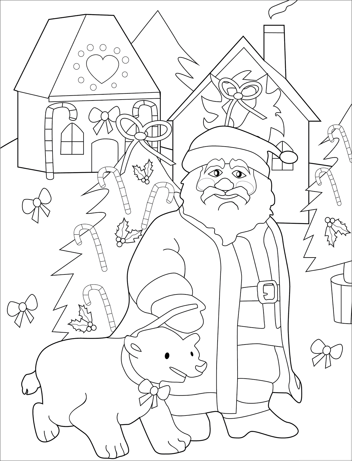 Santa with Bear