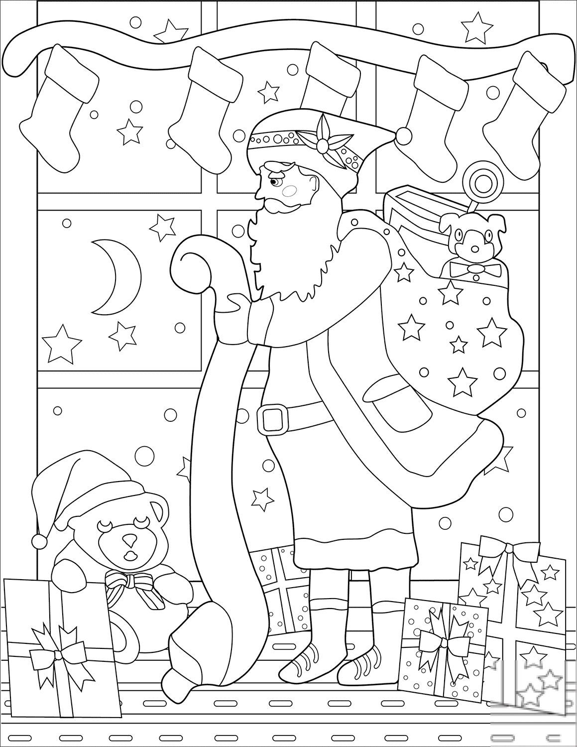 Santa with His List