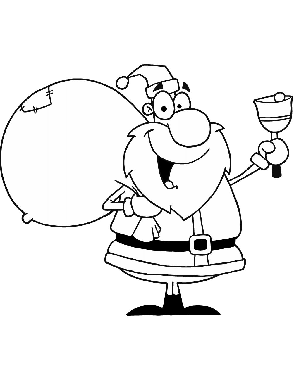 Santa Claus Ringing the Bell
