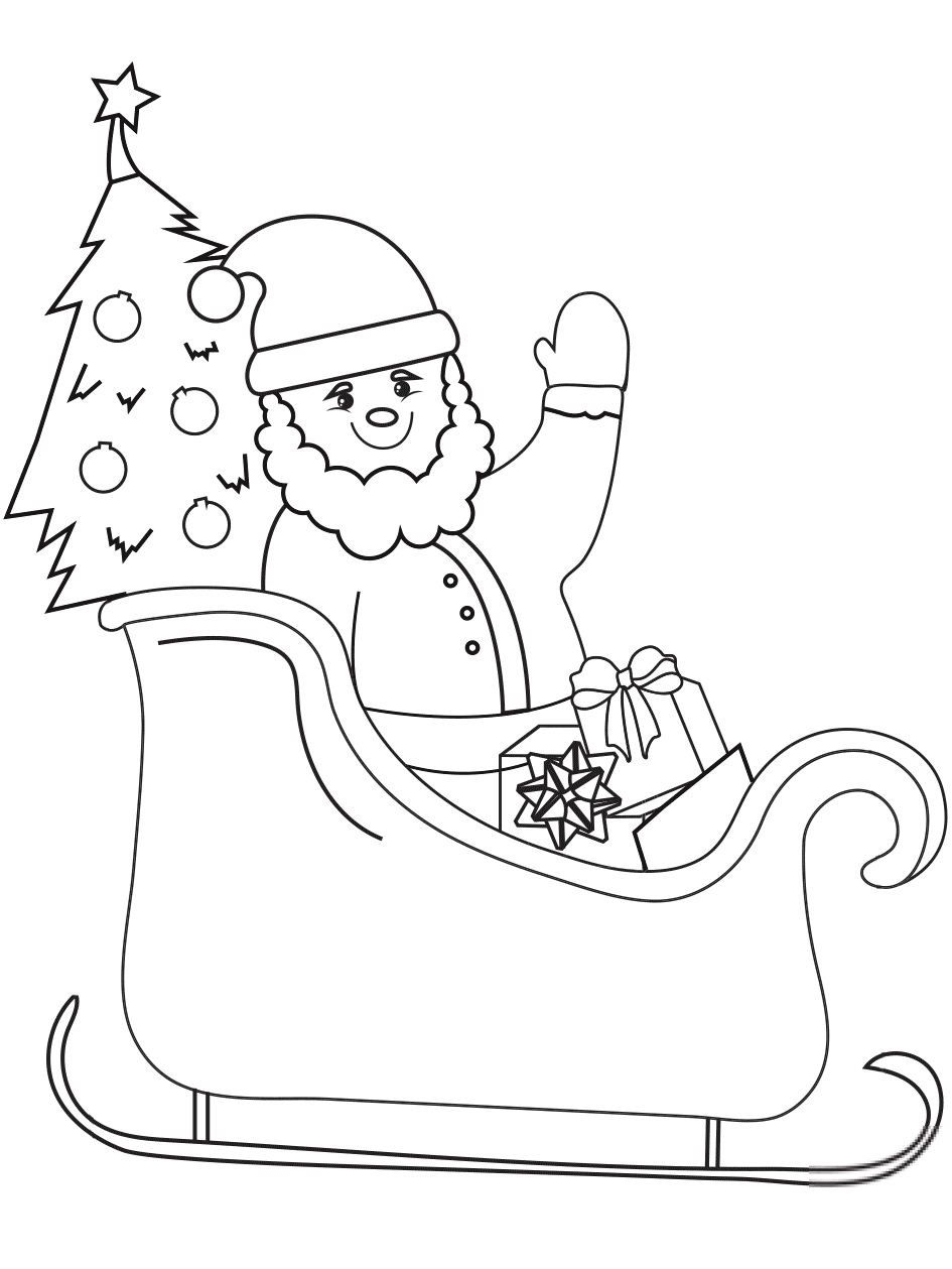 Santa on Sleigh