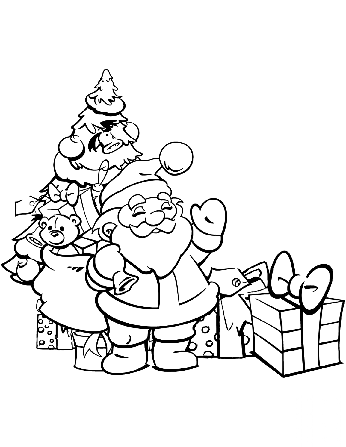 Santa with Presents