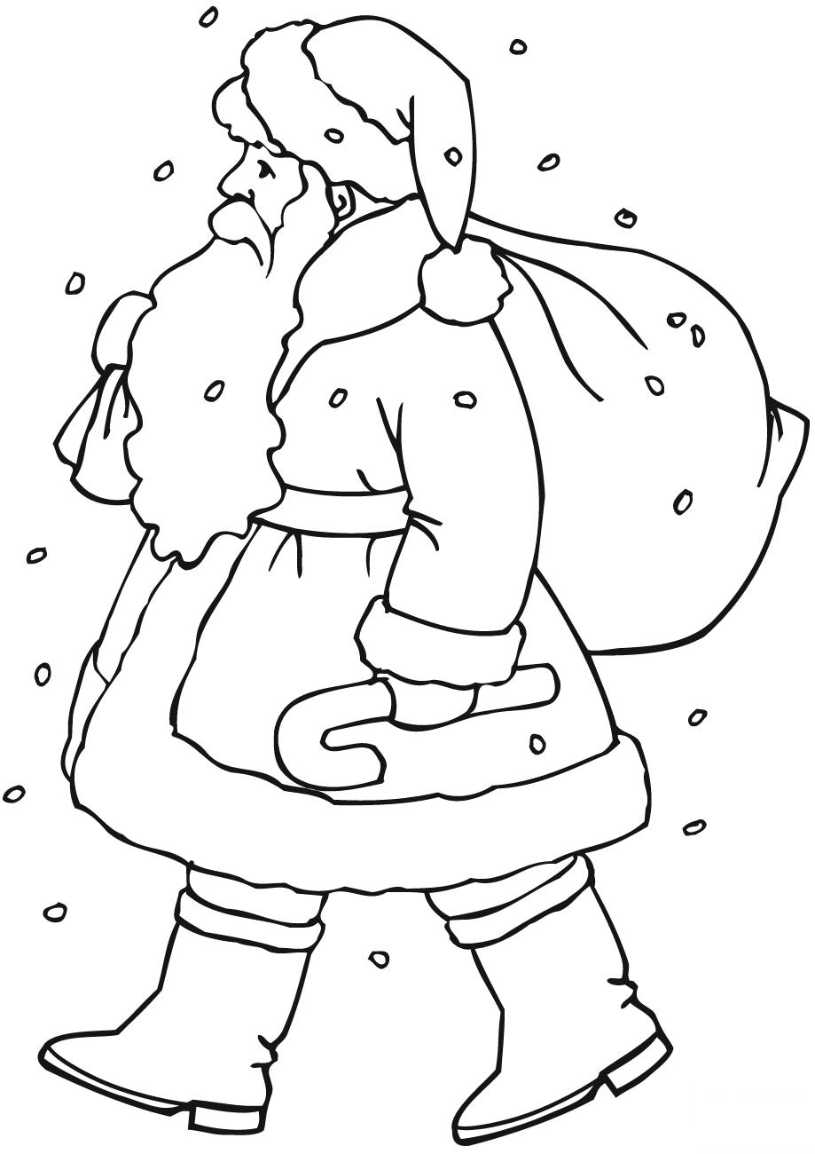 Santa Claus with Gift Bag