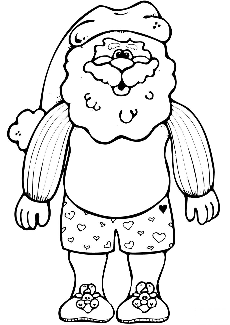 Sant Claus in his Underwear,...