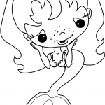 Mala Mermaid z piegami