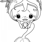 Smutna mała dziewczynka  Mermaid