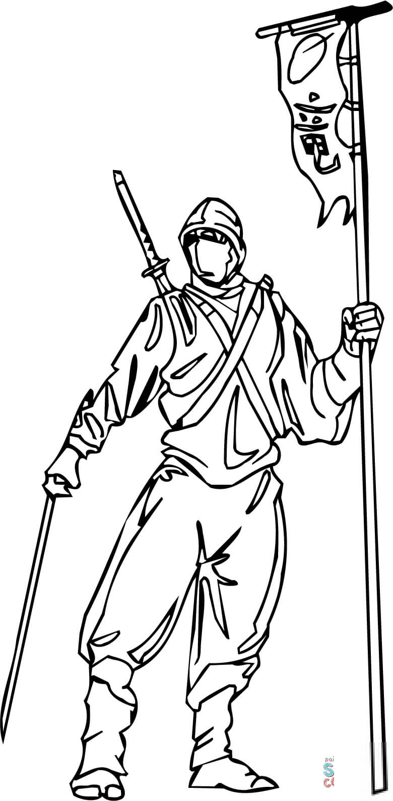 Stojący ninja