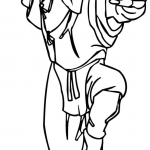 Poza do walki ninja