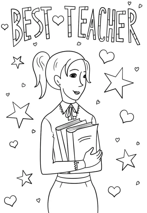 kolorowanka Teacher Appreciation