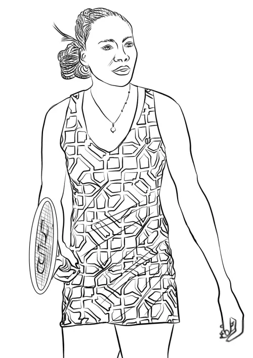 kolorowanka Tenis