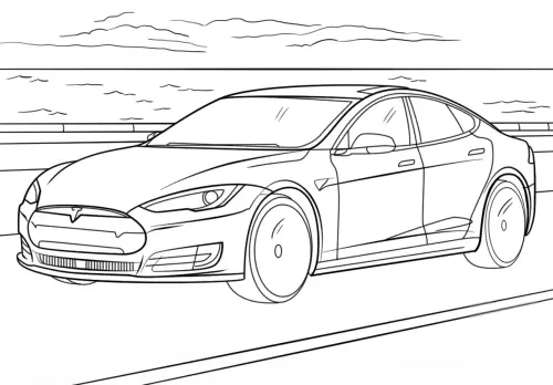 kolorowanka Tesla