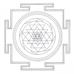 Tybetańska mandala Sri jantra