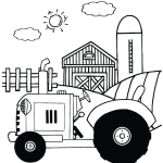 Traktor na farmie