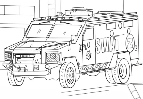 kolorowanka Transport specjalistyczny