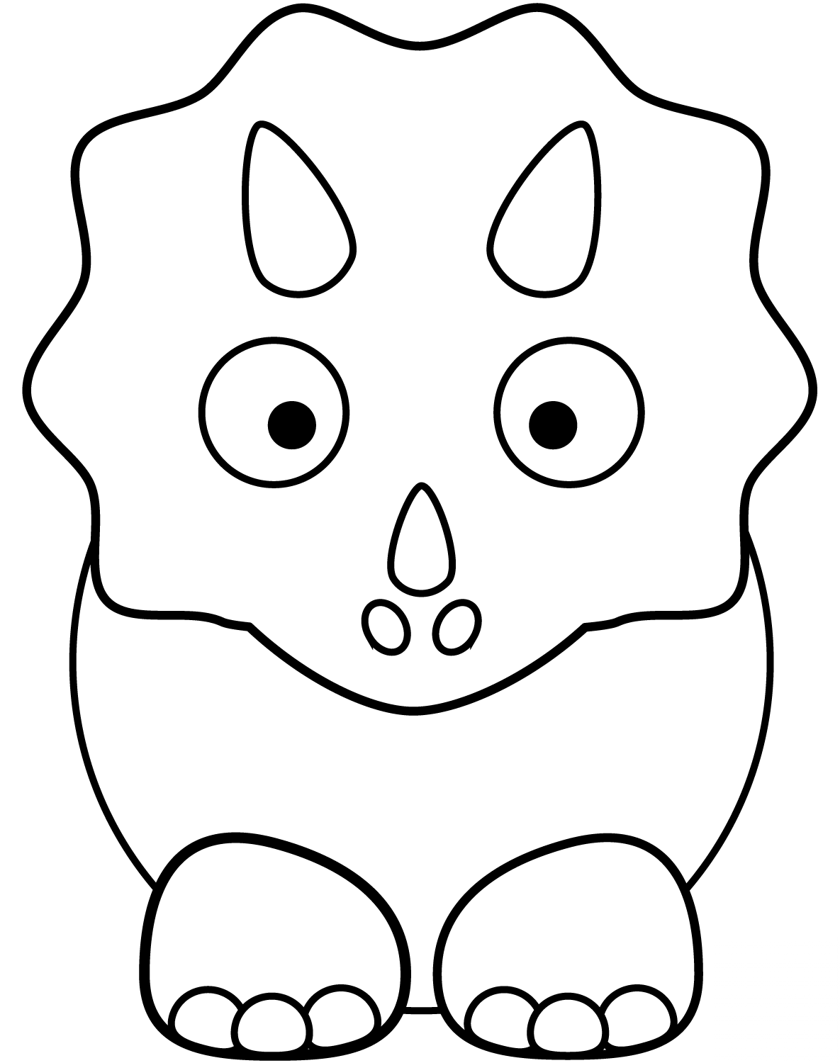 Animowany triceratops