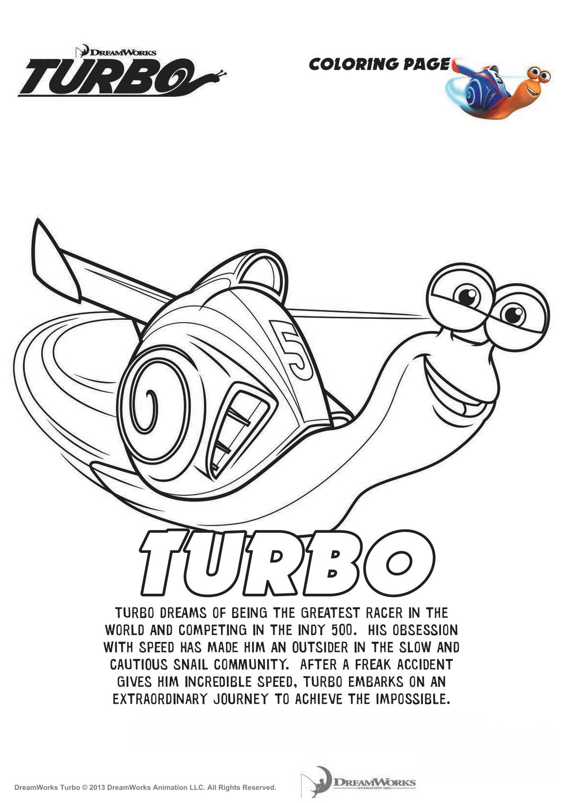 kolorowanka Turbo