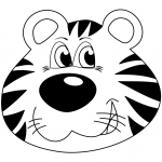 Cartoon Tiger Head