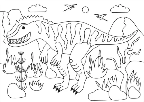 kolorowanka Tyranozaur