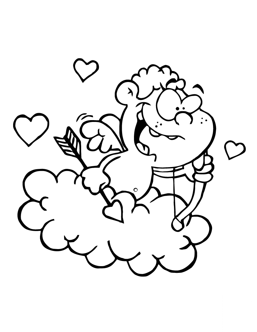 Cute Cupid with Bow and Arrow...