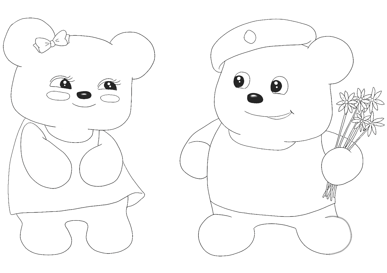 Cute Bear Couple