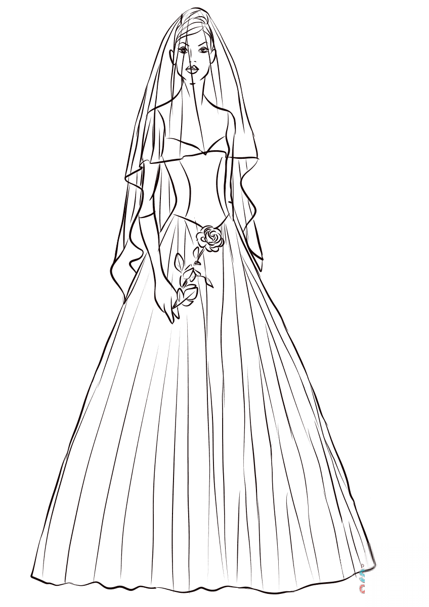 Bride with Rose