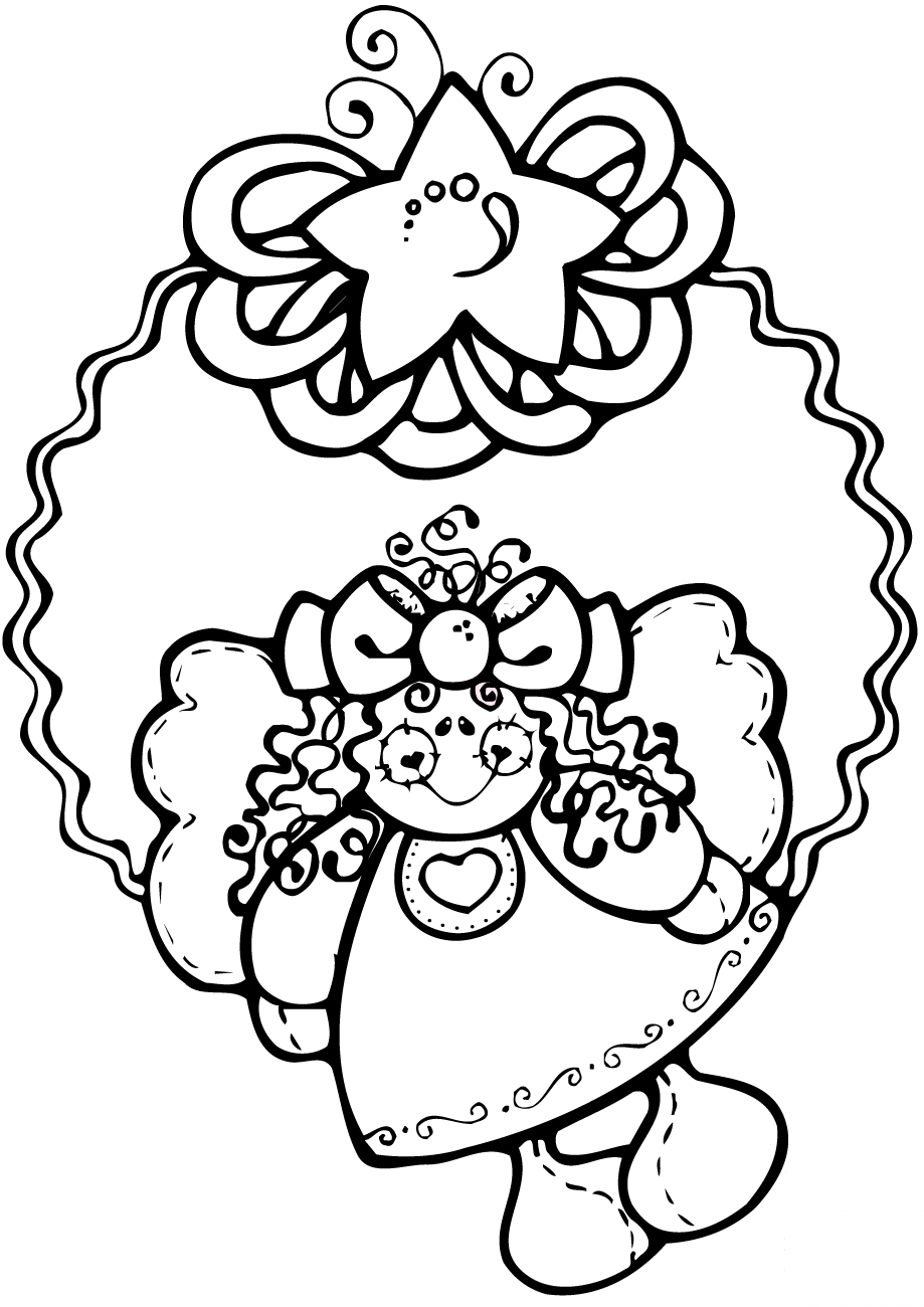 Christmas Wreath with Angel