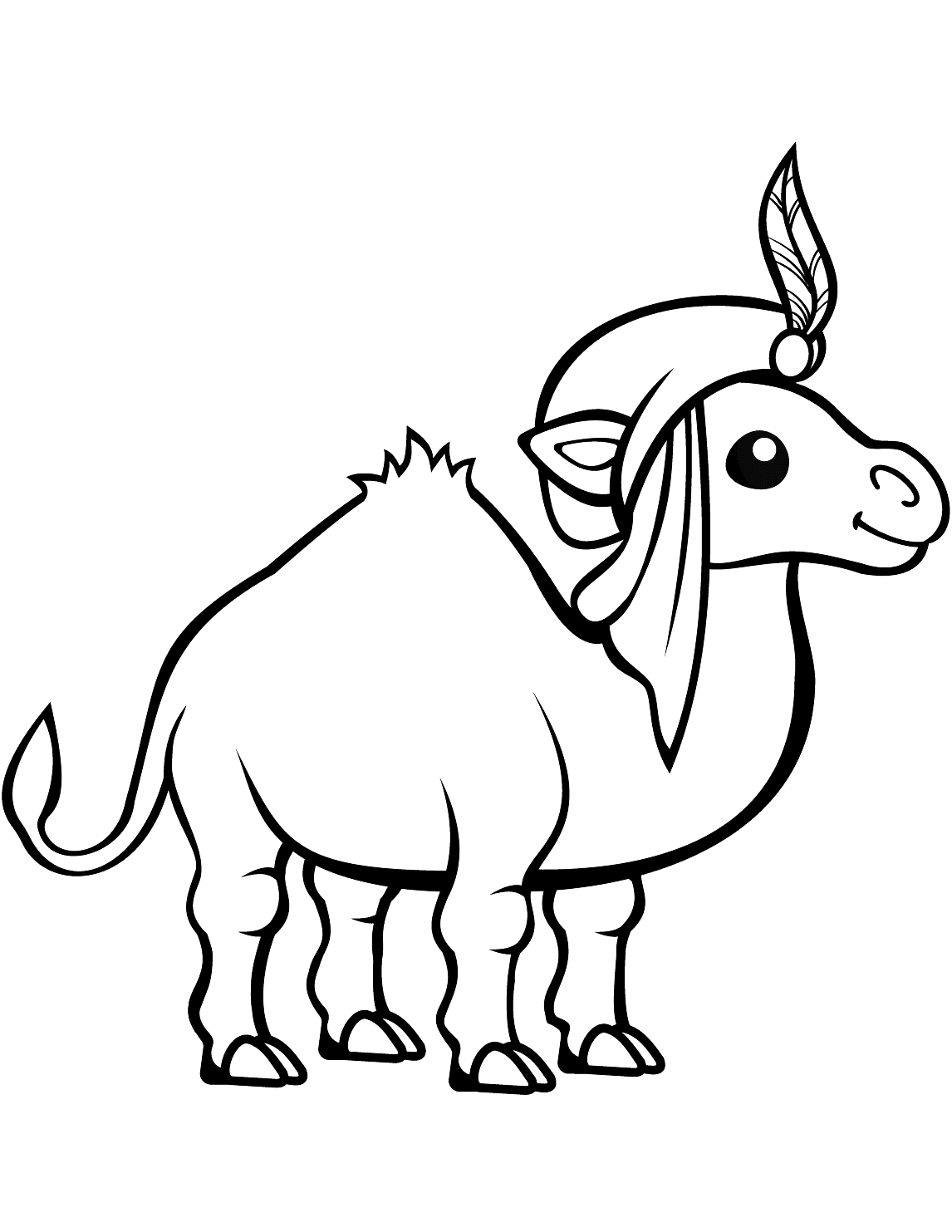 Funny Camel in a Turban