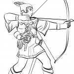 Robin Hood Shooting Arrow
