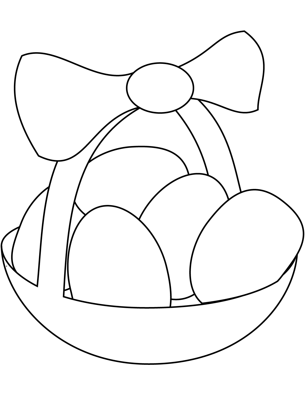 Easter Basket with Eggs